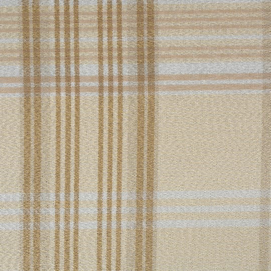 DII® Cream Metallic Plaid Tablecloth